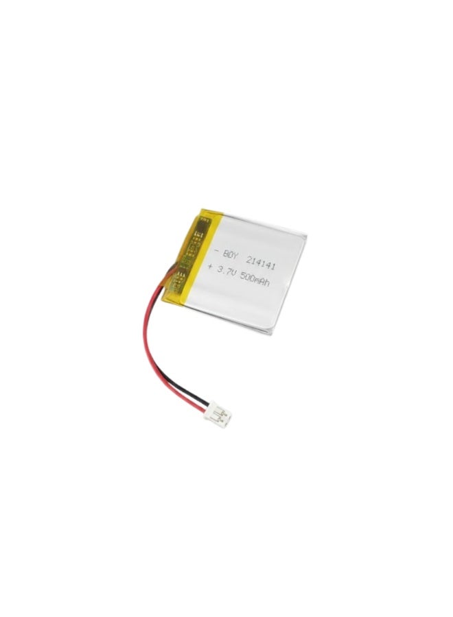 214141 Li-Po Rechargeable Battery 3.7V 500mAh with Protection Circuit & JST Connector